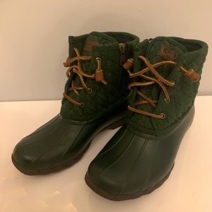 Sperry Top-sider Olive green Duck boots